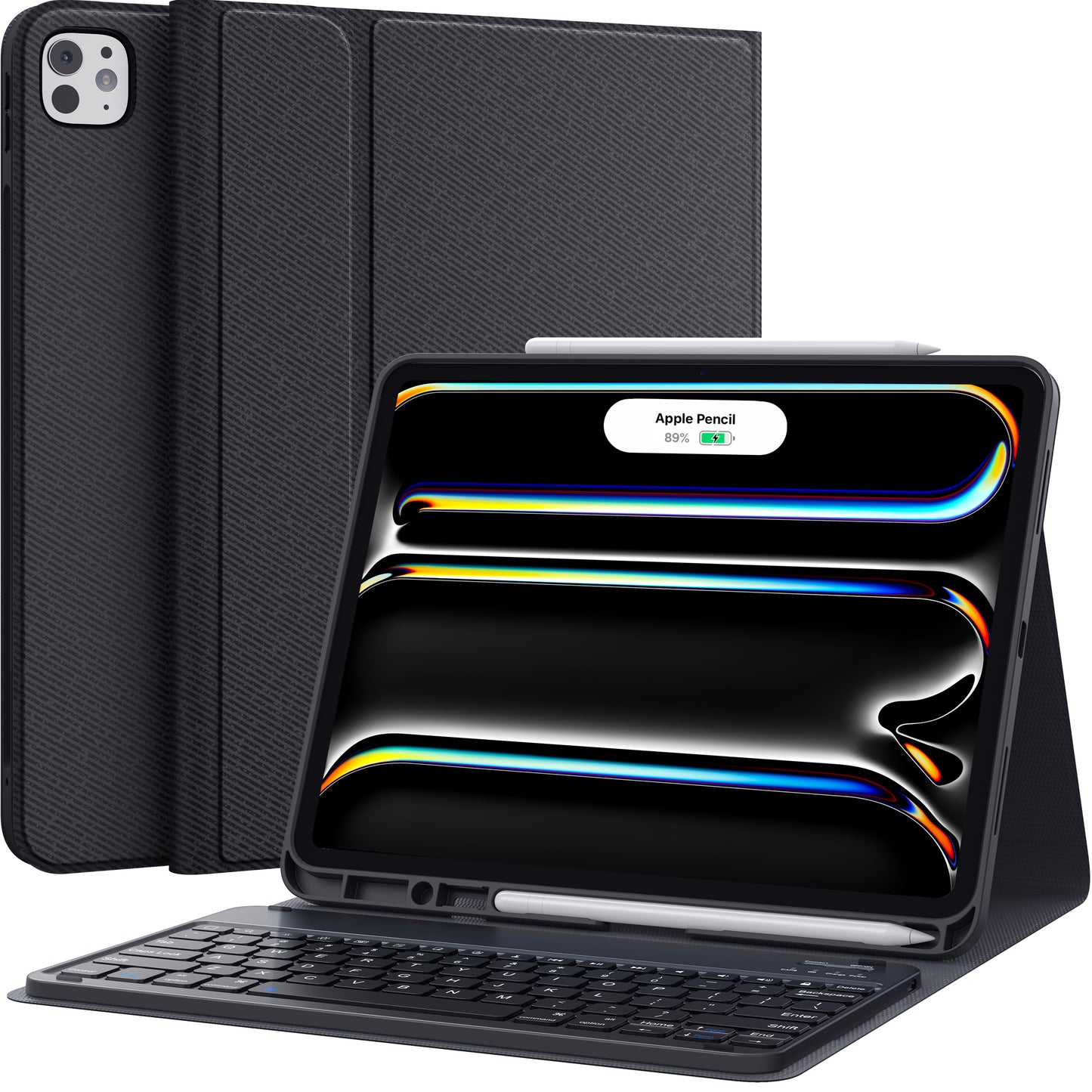 CHESONA Steps Series Keyboard Case for iPad Pro 13'' (M4) 2024, Black